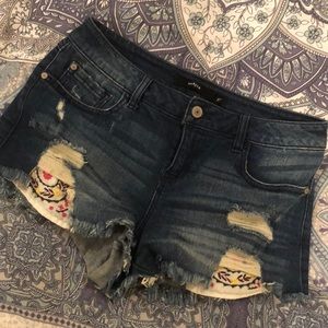 Jean short with cute pockets